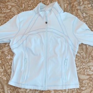 Lululemon Athletica Cropped Baby Blue Jacket